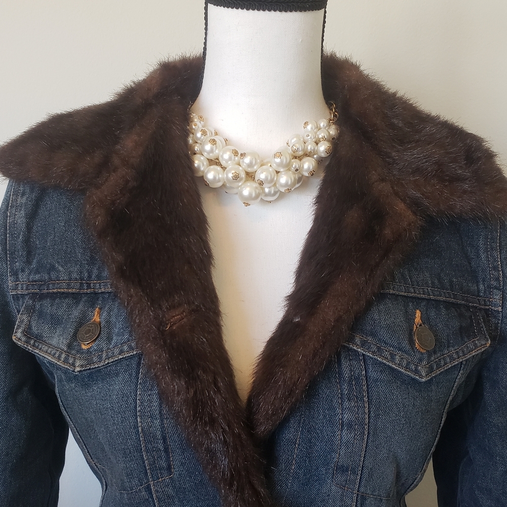 Marvin Richards - Vintage Denim Faux Fur Jacket